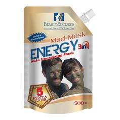 قناع الطين للطاقة 3 في 1